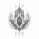Hamsa Symbol tattoo design idea