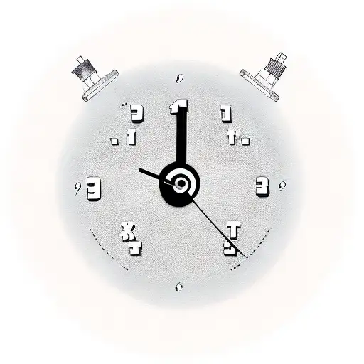 808 in digital clock font tattoo design idea