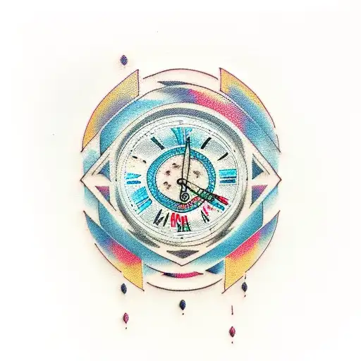 808 in digital clock font tattoo design idea