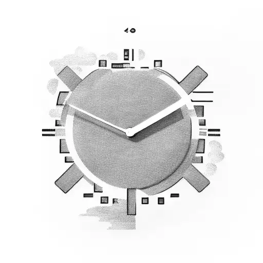 808 in digital clock font tattoo design idea
