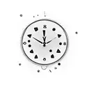 808 in digital clock font tattoo design idea