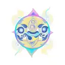 Sun and Moon tattoo design idea