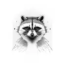 mechanic racoon beer and a joint tattoo design idea