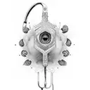 infinity stethoscope with peacock flute  tattoo design idea