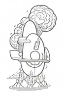 Disney nuclear bomb tattoo design idea