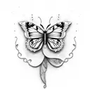Butterfly patchwork  tattoo design idea