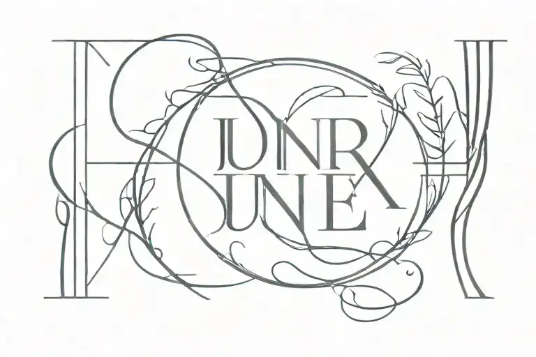 Roman numerals of June 20 2023  tattoo design idea