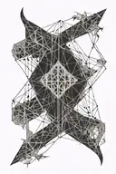 Wishbone tattoo design idea