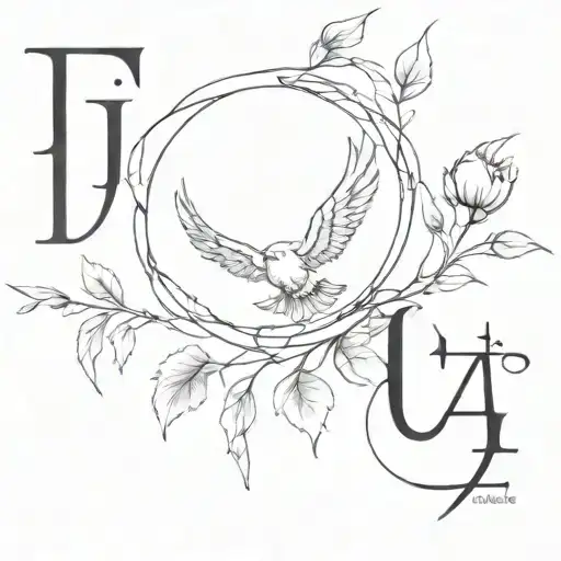 Incorporate a subtle representation of a well-known biblical verse, John 4:19, into the design tattoo design idea
