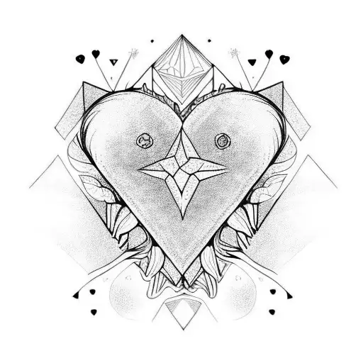 fe con corazones tattoo design idea