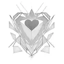 fe con corazones tattoo design idea