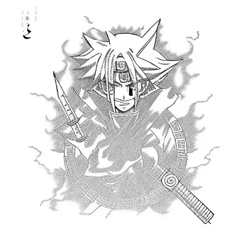 jigoku shujo, full metal alchemist, Neji , yugioh sign tattoo design idea