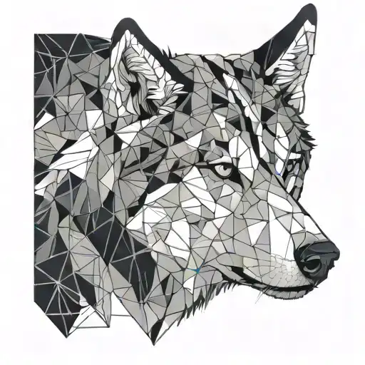 husky dog named winter tattoo design idea