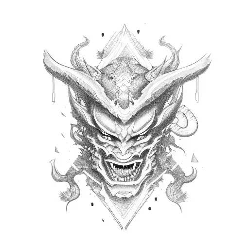  japan demon woman  tattoo design idea