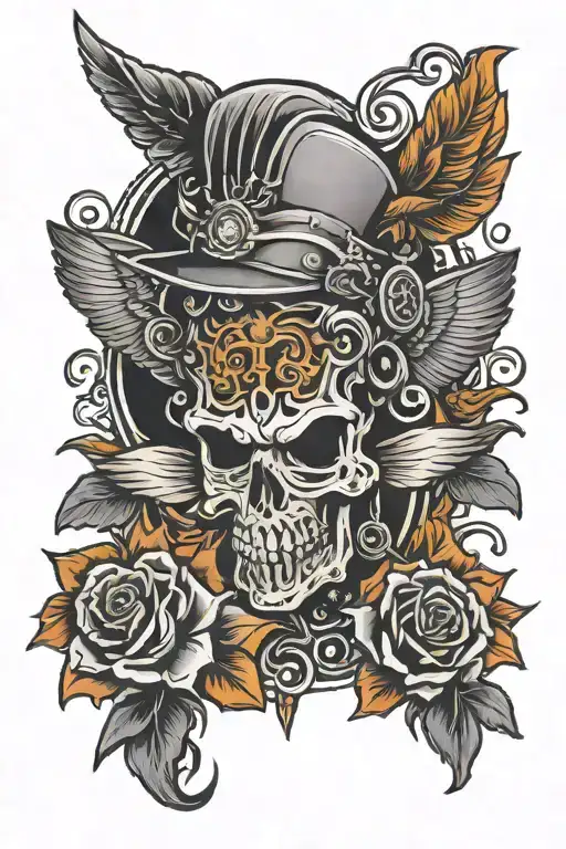 uhf mic tattoo design idea