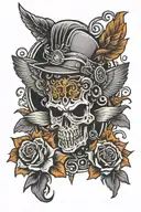 uhf mic tattoo design idea