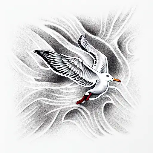 gull tattoo design idea