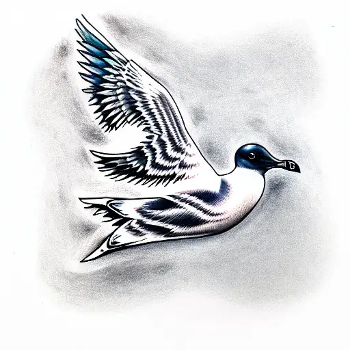 gull tattoo design idea
