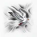 gull tattoo design idea