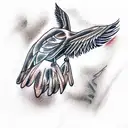 gull tattoo design idea