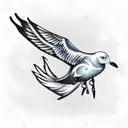 gull tattoo design idea