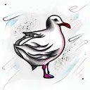 gull tattoo design idea