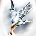 gull tattoo design idea