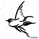 Bird tattoo design idea
