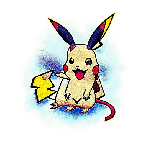 pikachu tattoo design idea