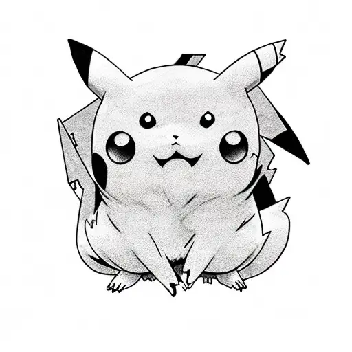 pikachu tattoo design idea