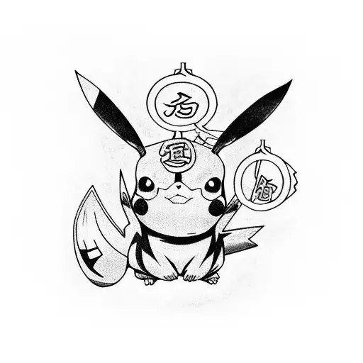 pikachu tattoo design idea
