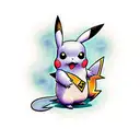 pikachu tattoo design idea