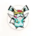 pikachu tattoo design idea