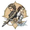 anakin and padme star wars tattoo design idea