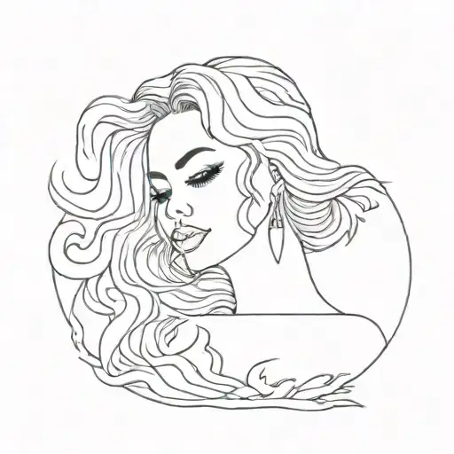 inspired by beyonce songs tattoo design idea