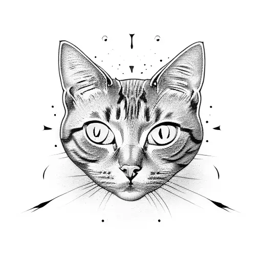 cat eyes  tattoo design idea