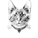 cat eyes  tattoo design idea