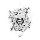 rock paper scissors tattoo design idea