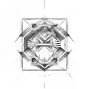 rock paper scissors tattoo design idea