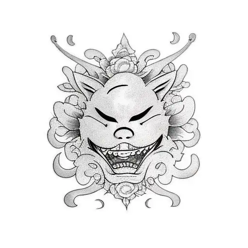smile now cry later tattoo design idea