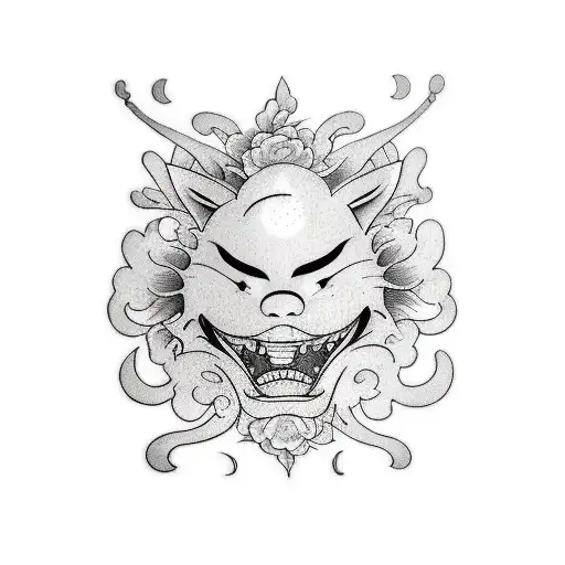 smile now cry later tattoo design idea