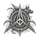 kali linux logo tattoo design idea