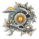 sublime sun tattoo design idea