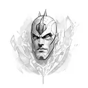 super hero tattoo design idea