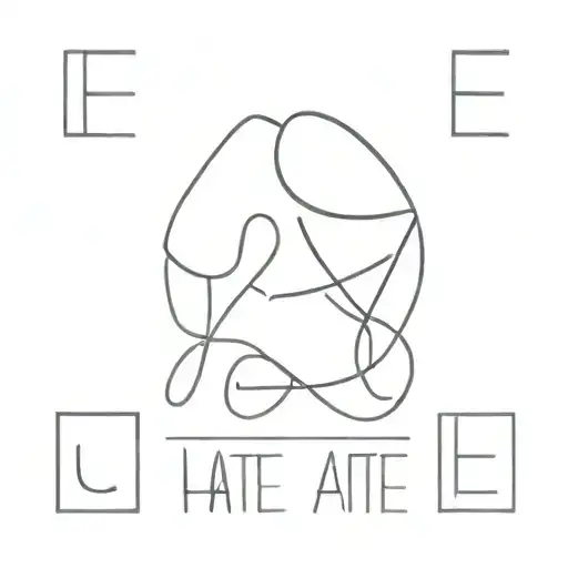 love and hate tattoo design idea