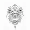 rasta lion tattoo design idea