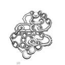 chain with a pearl tattoo design idea