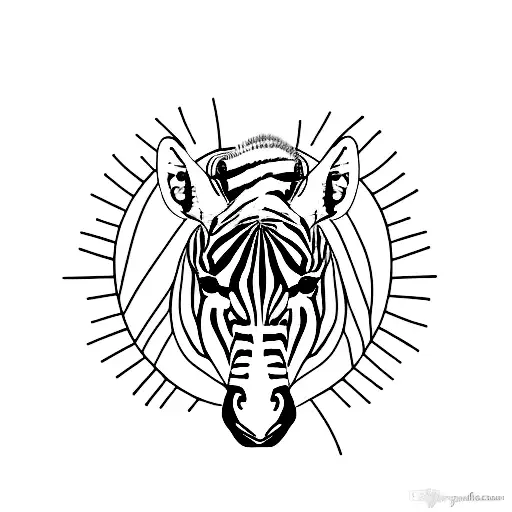 Zebra tattoo design idea
