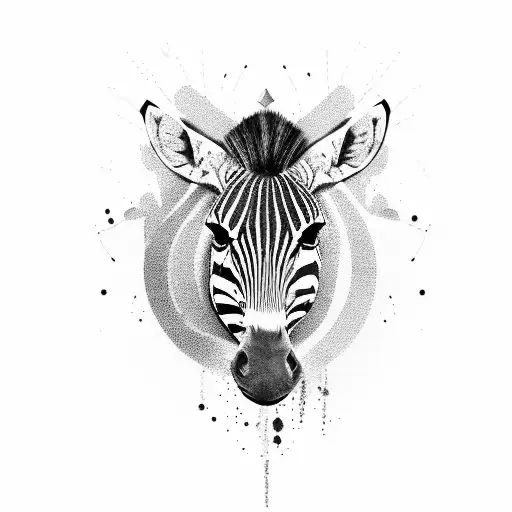 Zebra tattoo design idea