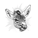 Zebra tattoo design idea